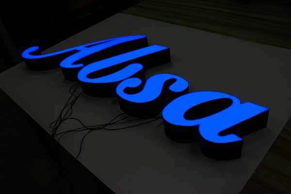 無邊發光字 無邊發光字